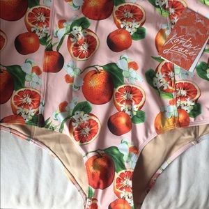 BNWT Kortni Jeane Extended High Waisted Swim